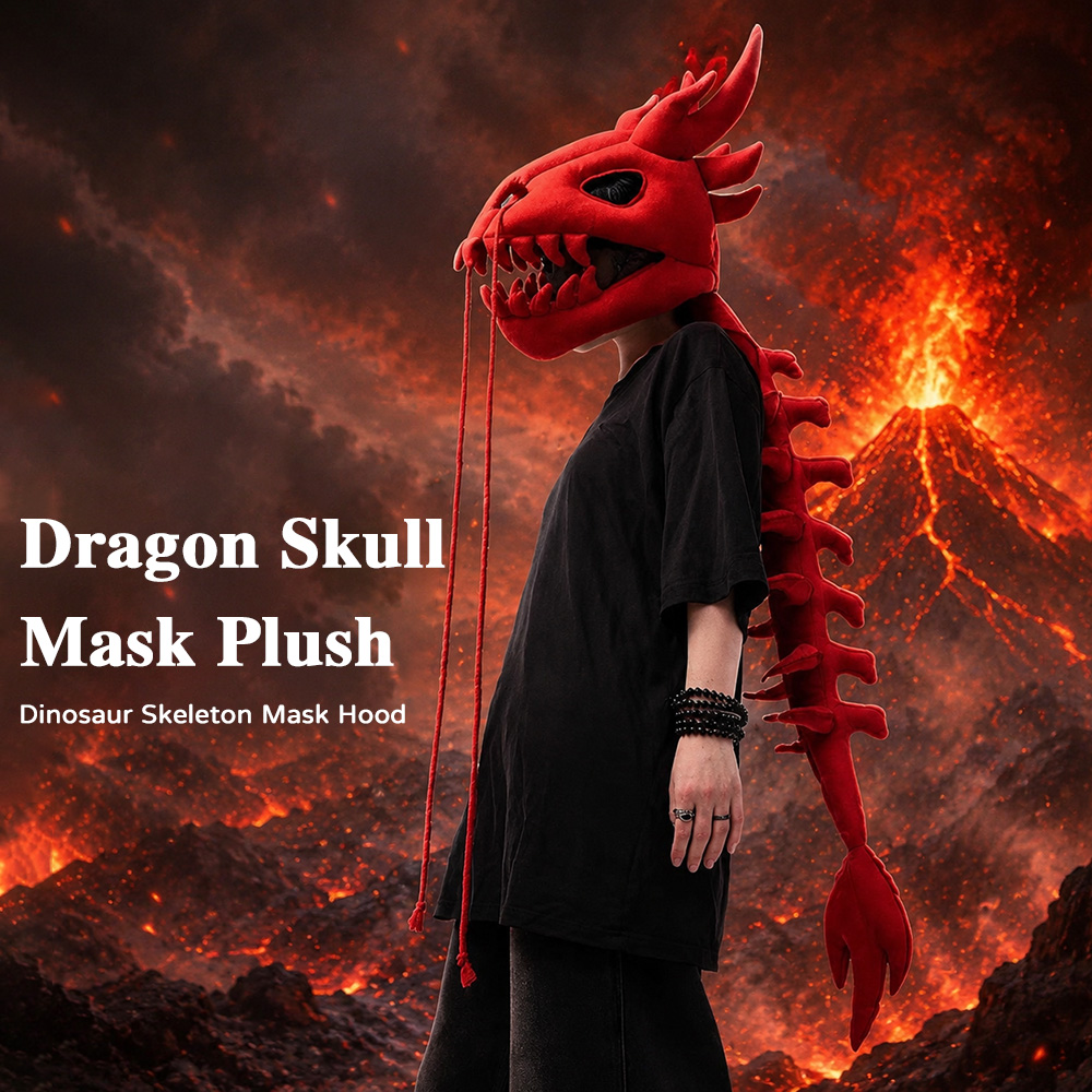 Dinosaur Skeleton Plush Headge - огляд і ціна Cosplay Prop Pattern