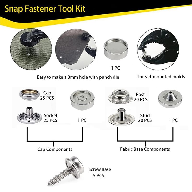 A68P-Heavy Duty Snap Fastener  - огляд і ціна Snap Plier Setter