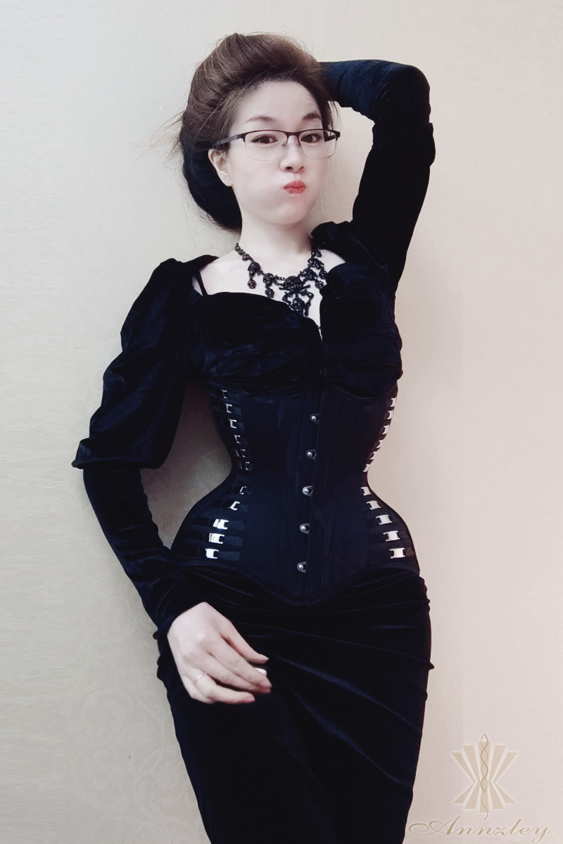 Annzley New Black Thin Square  - огляд і ціна Boning Corset Steel