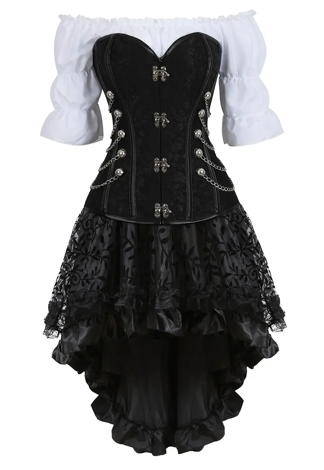Womens Pirate Corset Leather S - огляд і ціна Boning Corset Steel